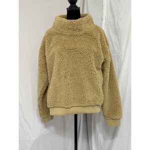 Backcountry Sherpa Pile Fleece Sweatshirt Alder‎ Crew Pullover Tan  Medium